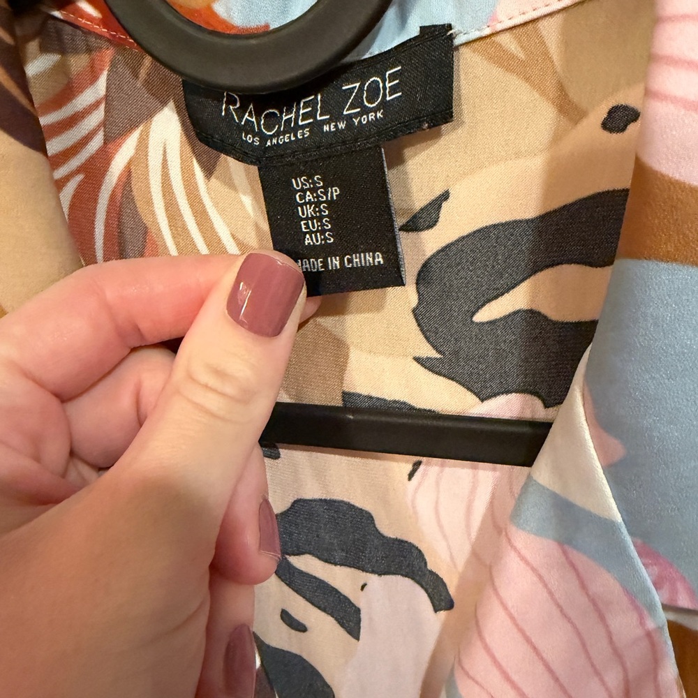 Rachel Zoe Multicolor Abstract Blouse - Picture 2 of 4